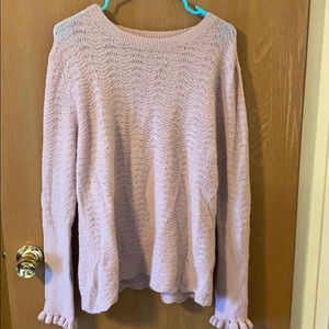 A  New Day brand soft sweater with ruffle sleeves